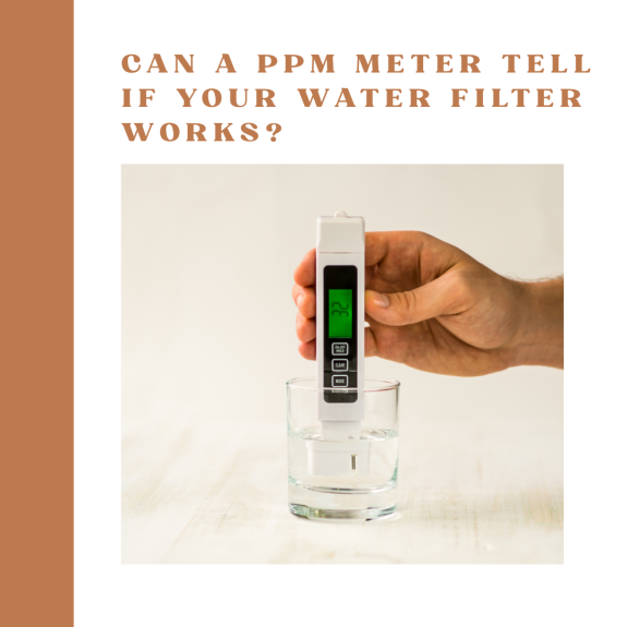 Is it reliable to use a PPM reader to evaluate the effectiveness of a water filter/purifier?